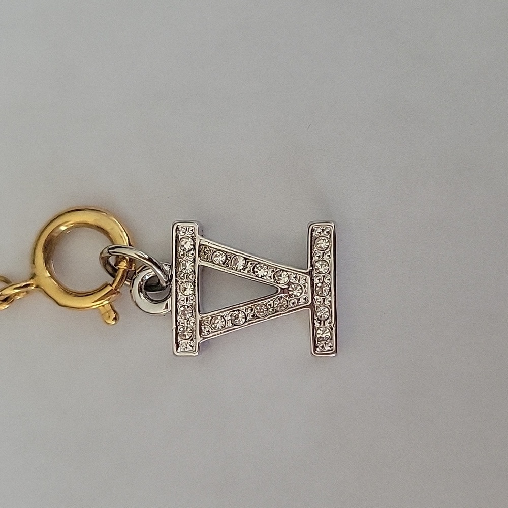 VTG Joan Rivers Classic Collection Fabergé Jeweled V Charm